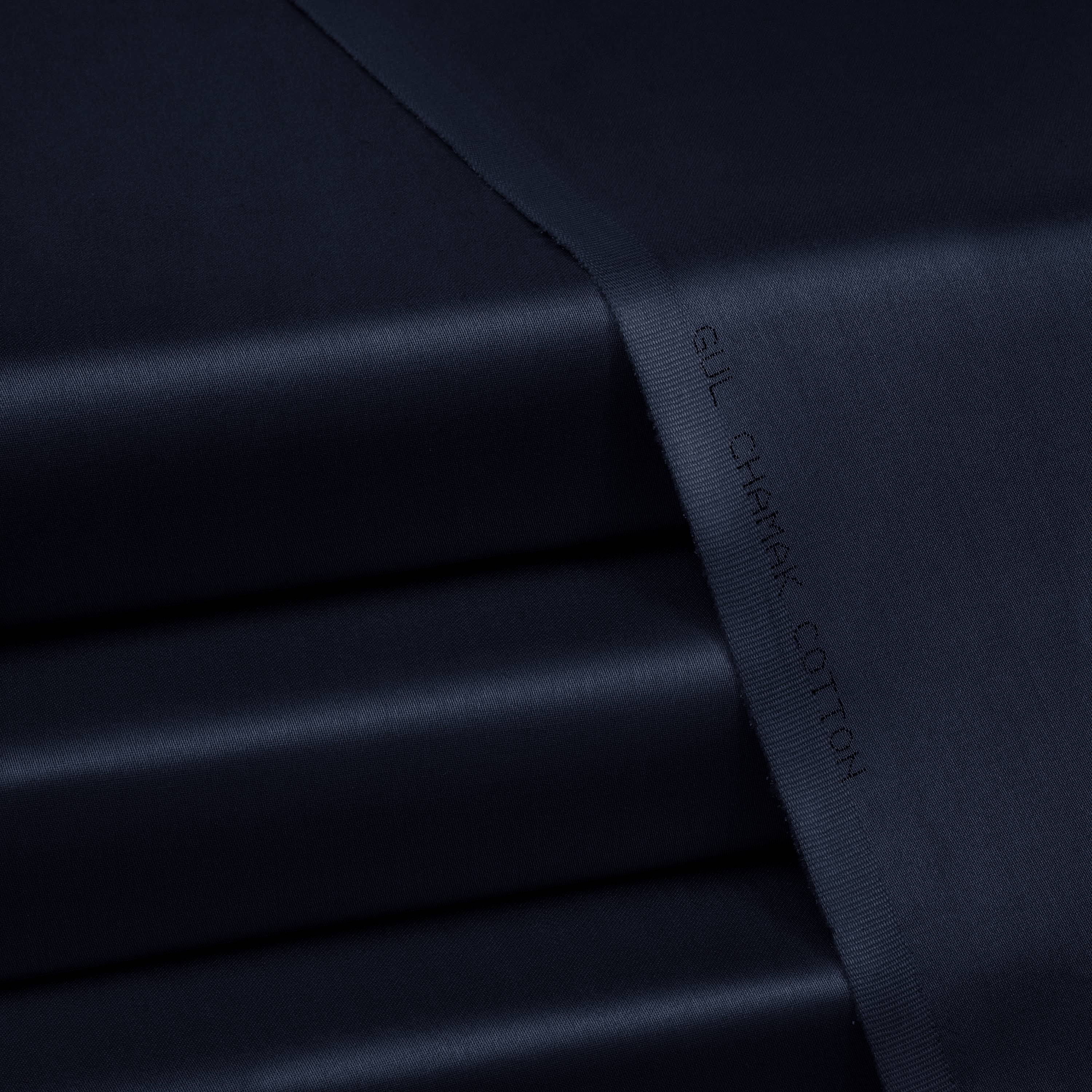 Navy Blue - Unisex Soft Cotton Satin - Gul Chamak