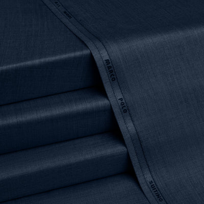 Marco Polo Suiting - Premium Winter Fabric - Navy Blue