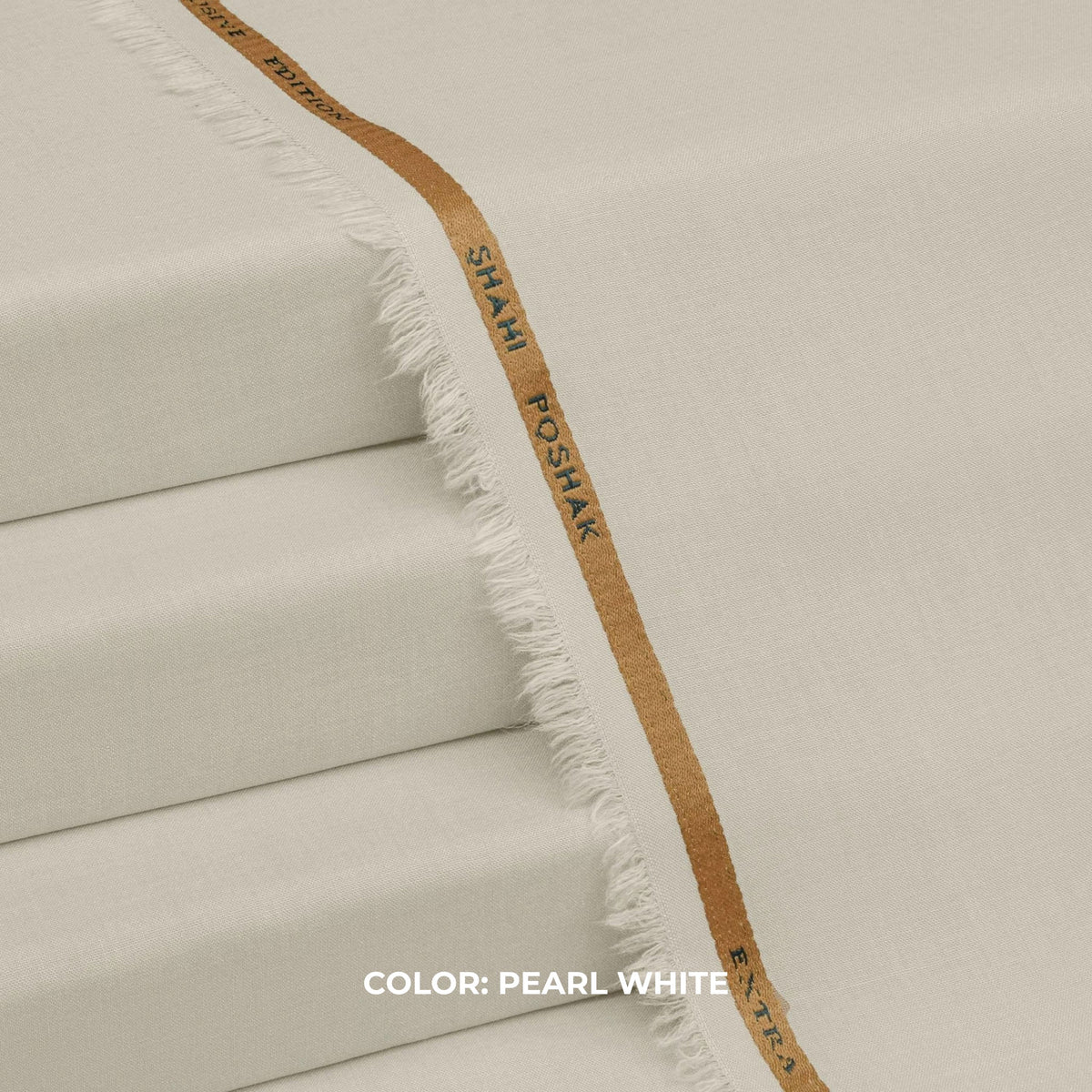 Shahi Poshak – Premium All-Season Wash & Wear – Pearl White