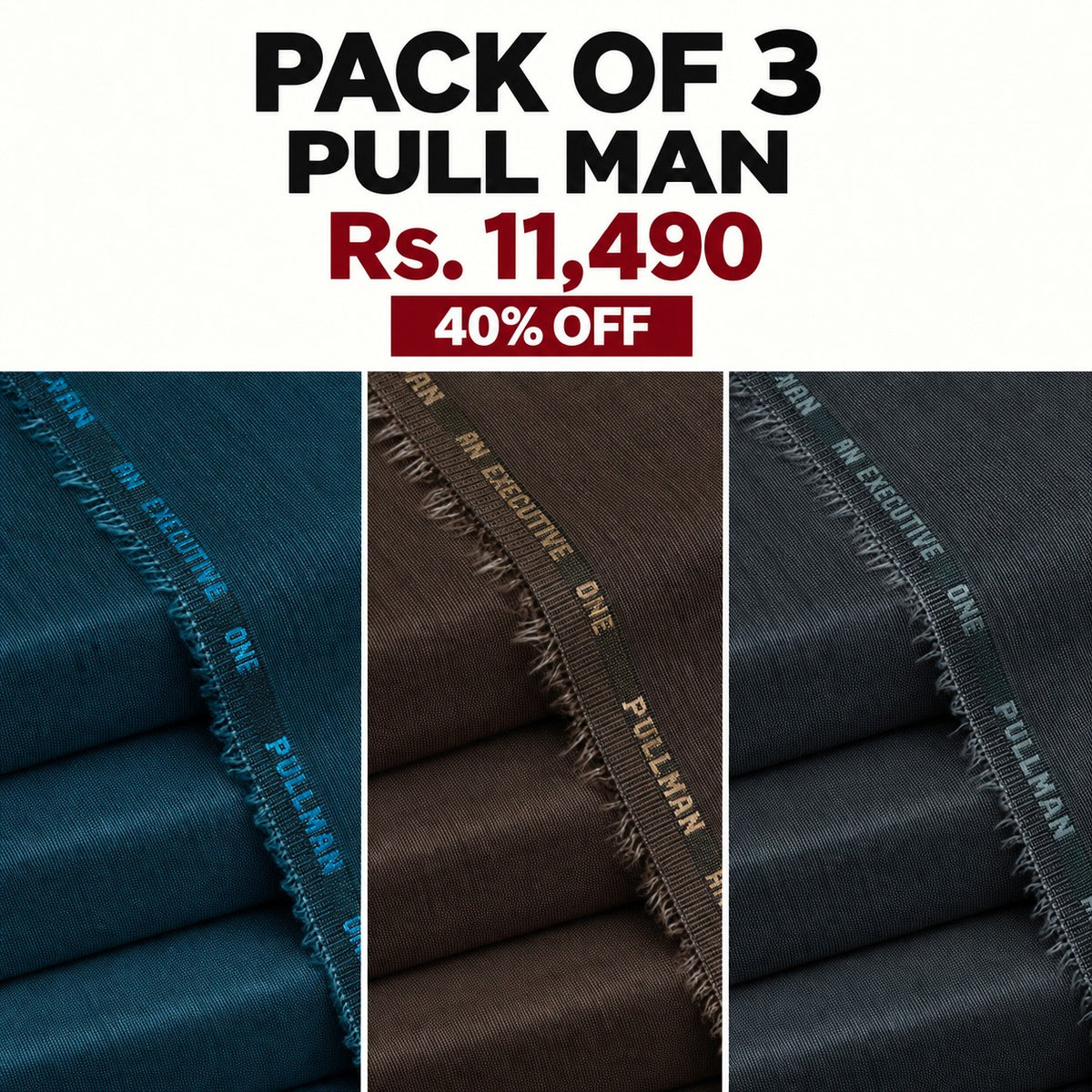 Bundle Pack of Any 3 Pull Man (Flat 40% Off)