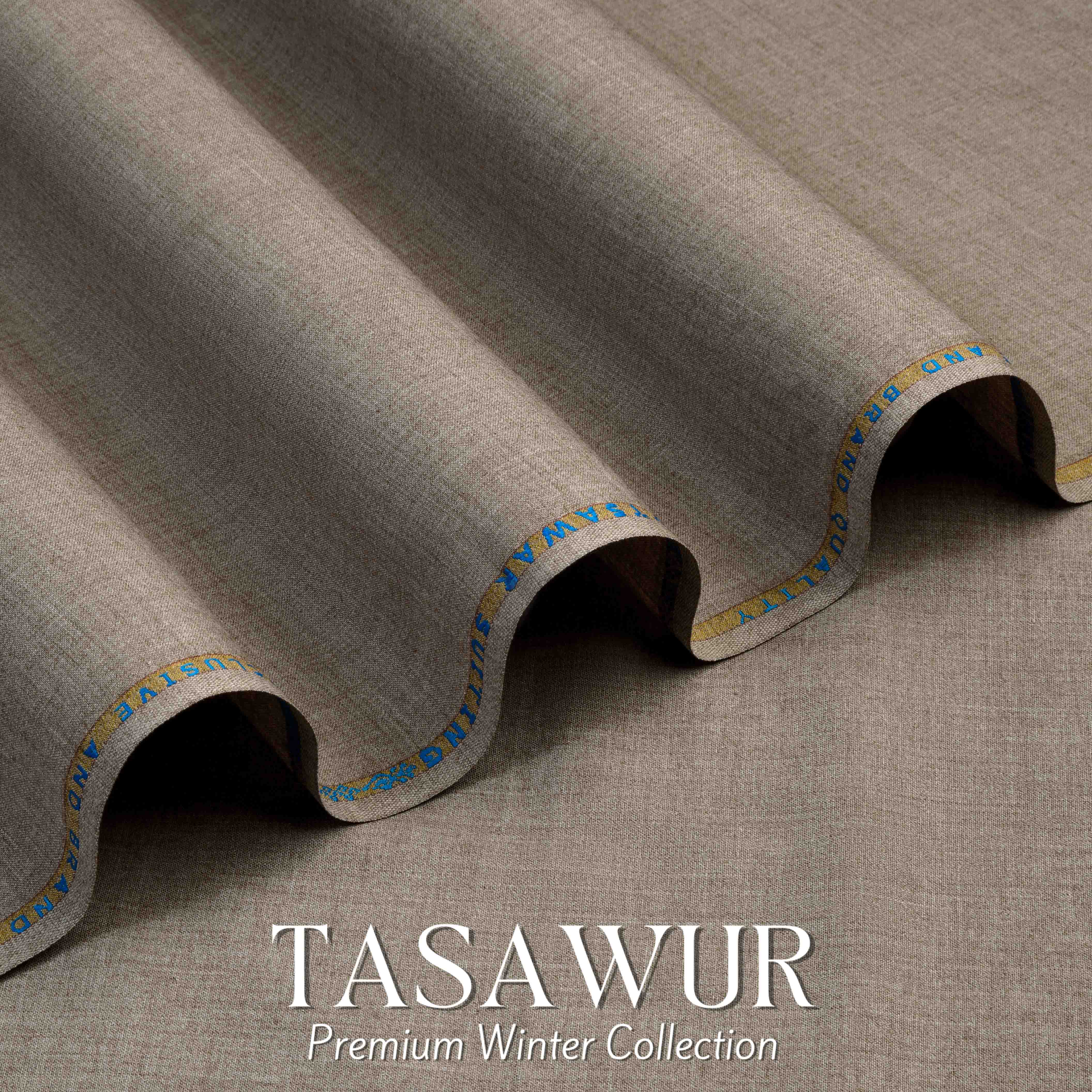 Tasawur Suiting - Premium Winter Fabric - Rose Gold