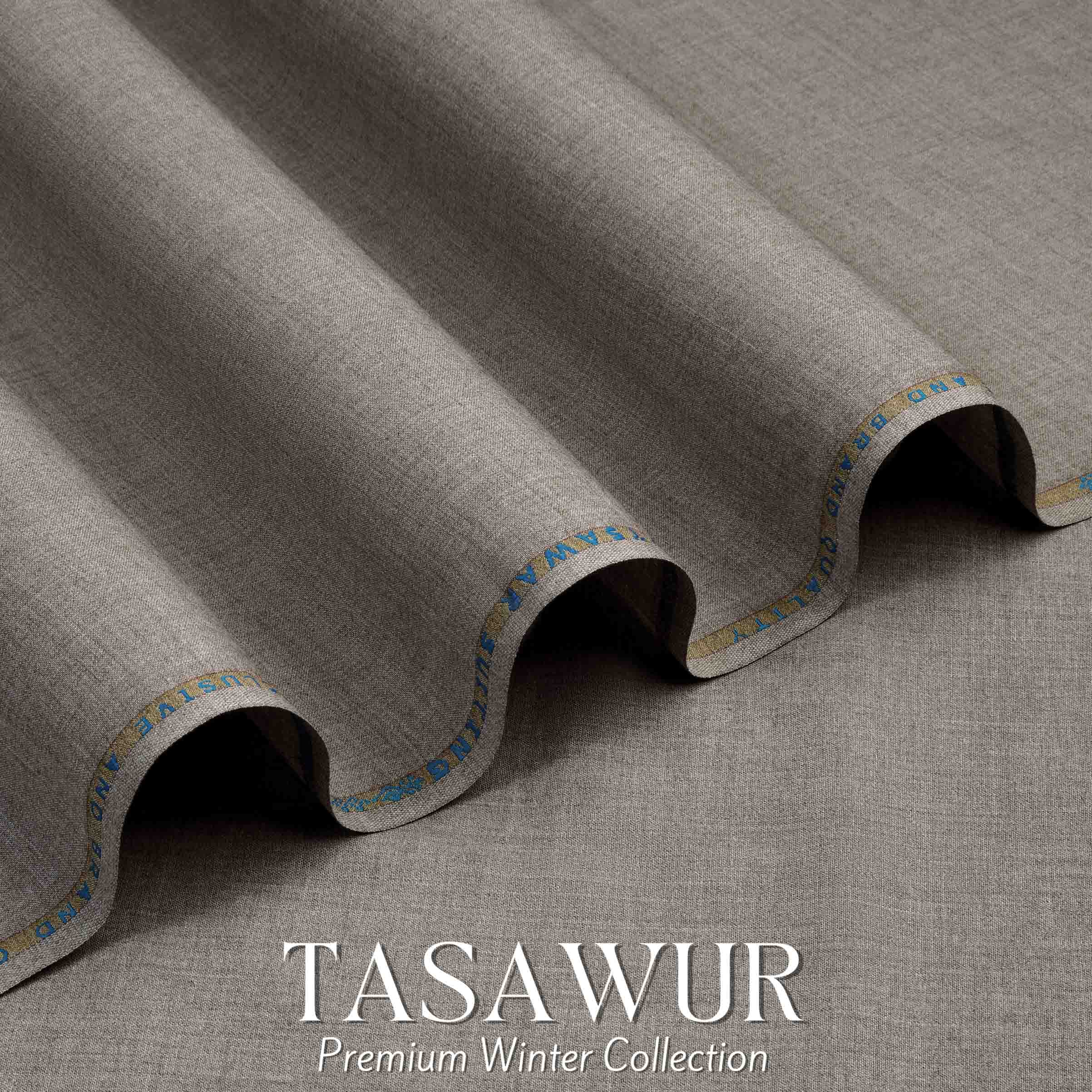 Tasawur Suiting - Premium Winter Fabric - Sand
