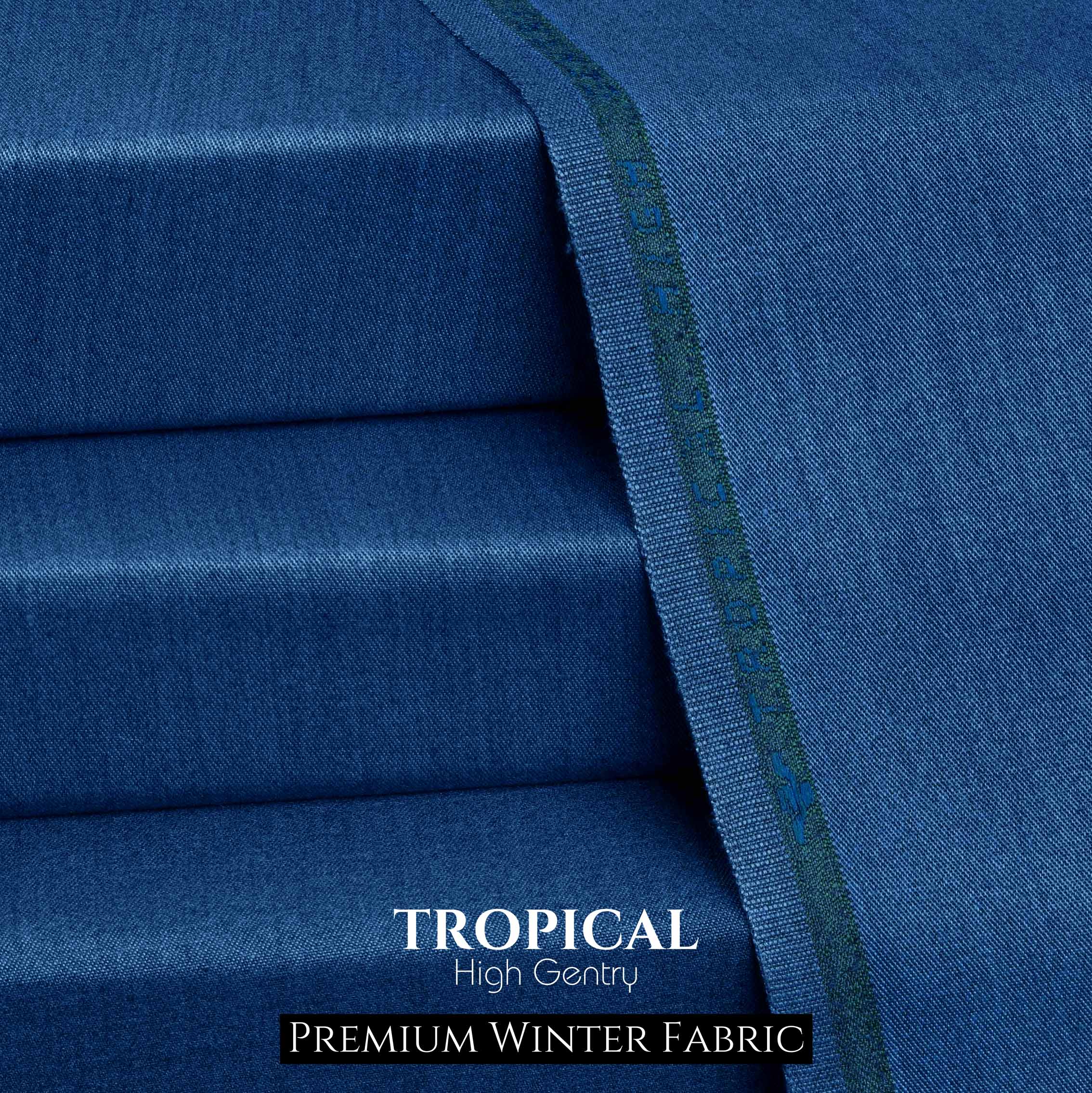 Tropical High Gentry - Sapphire Blue - Premium Winter Fabric