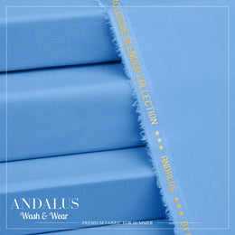 Sky Blue - Andalus - Wash & Wear Fabric