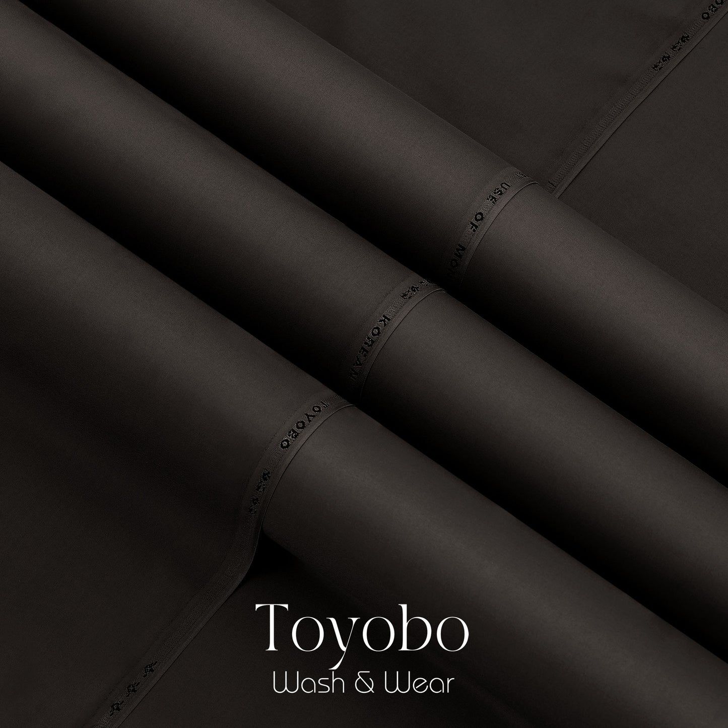 Brown - Toyobo Korean - Blended Fabric