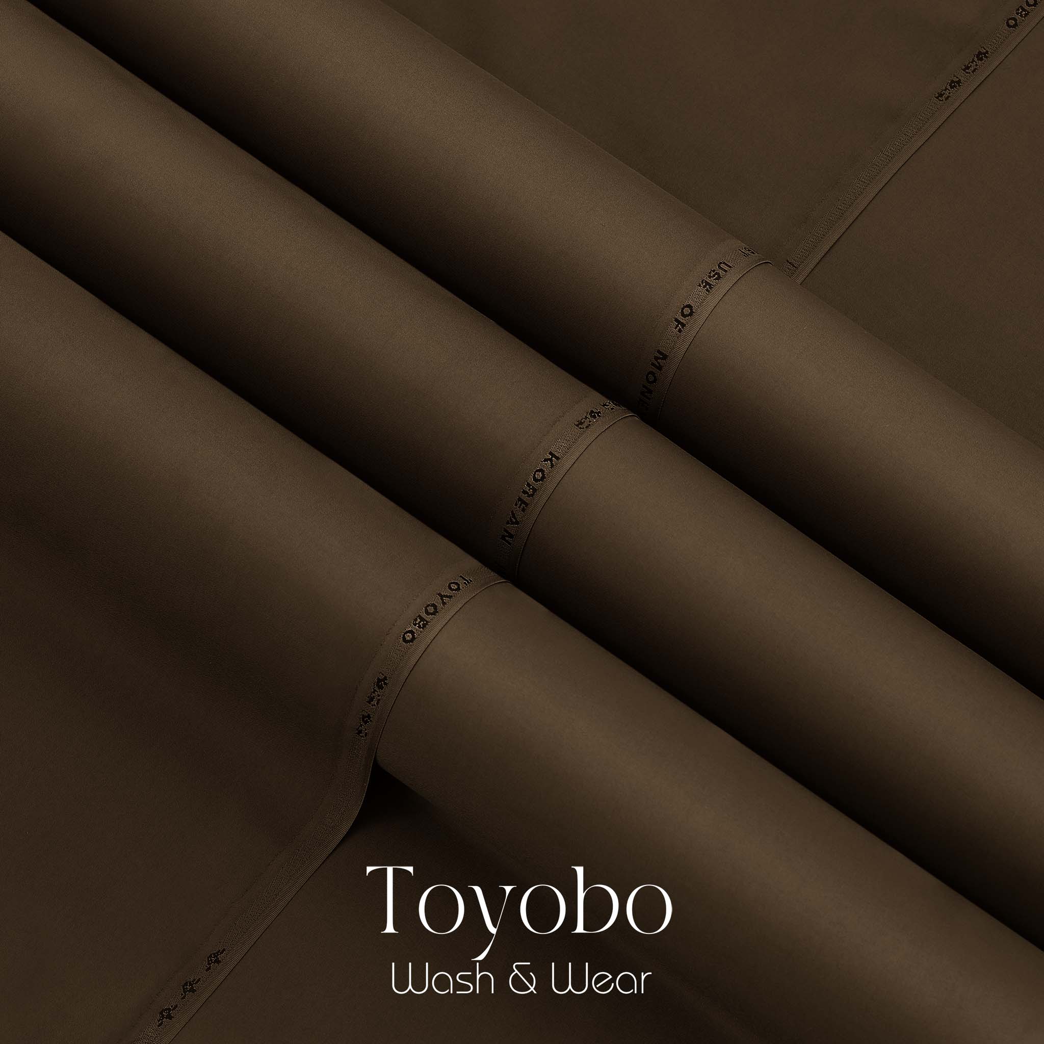 Brown - Toyobo Korean - Blended Fabric