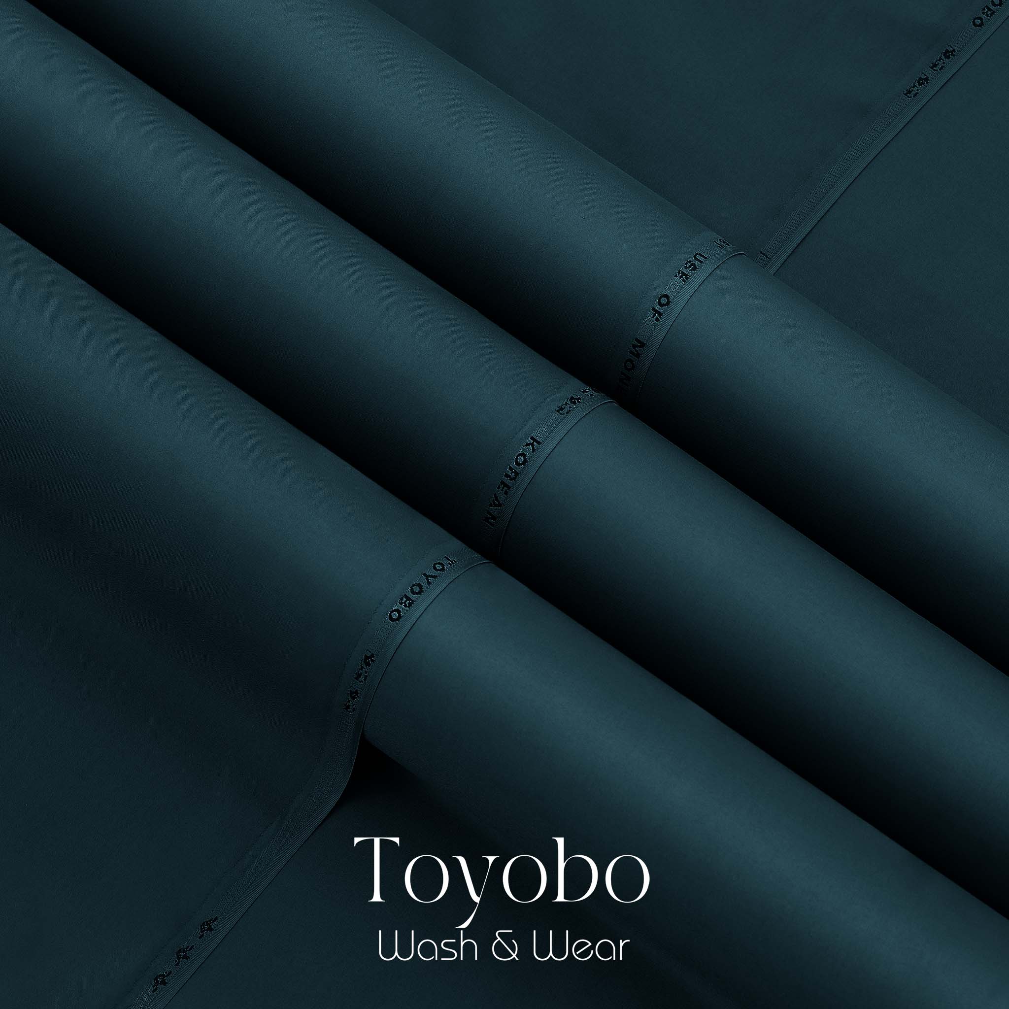 Teal - Toyobo Korean - Blended Fabric
