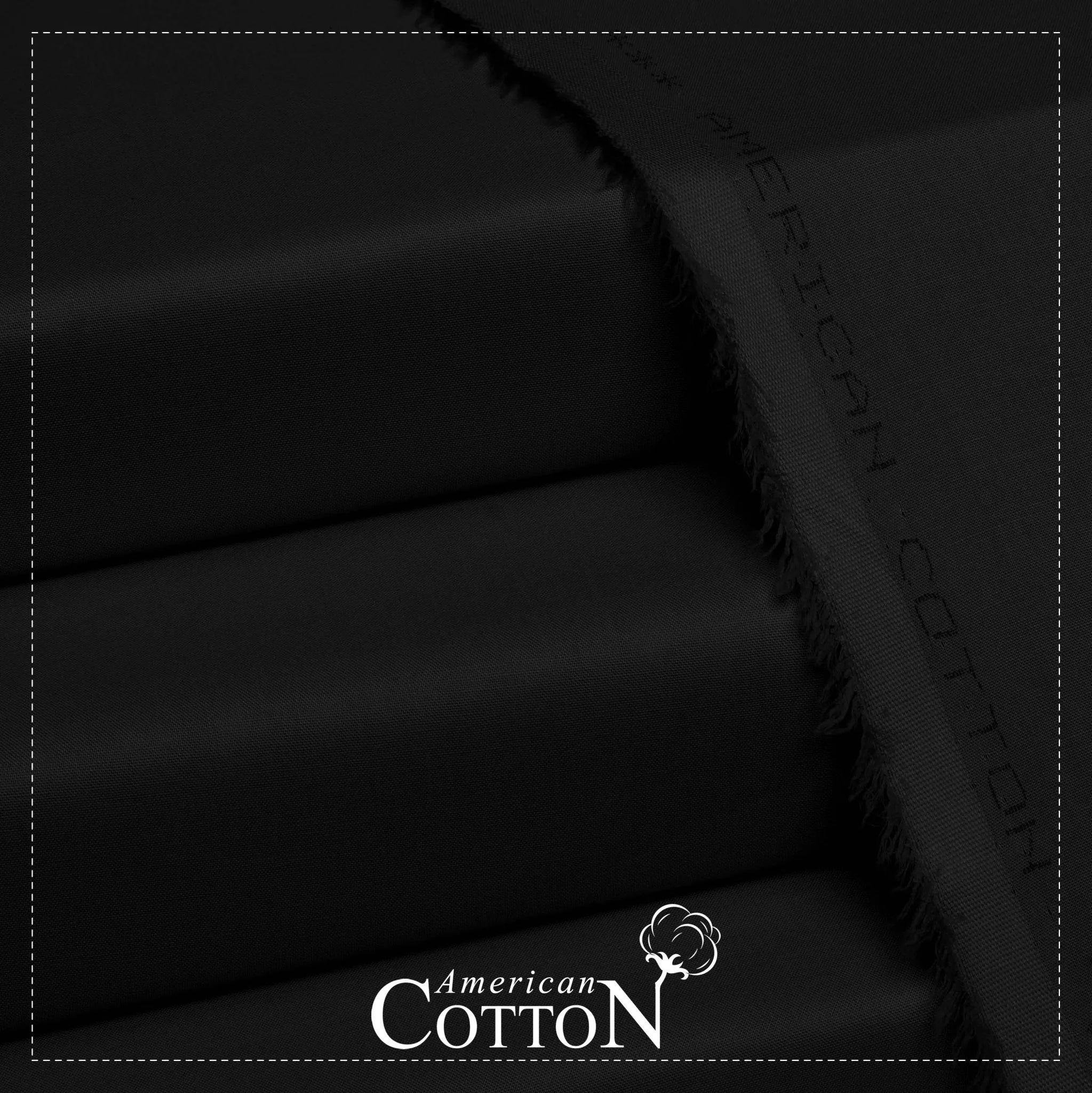 (Black) - American Cotton - Soft
