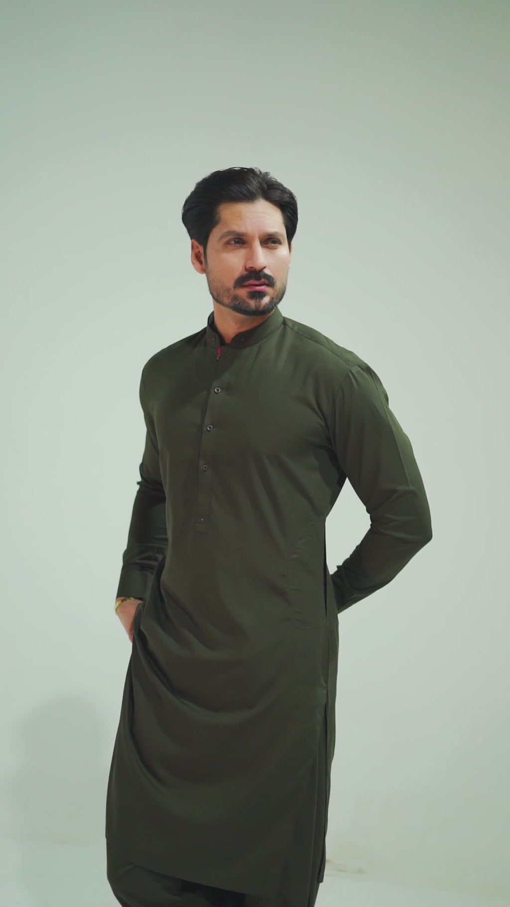 Green Detailing Kameez Shalwar