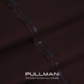 Maroon Pull Man self-textured wash & wear unstitched fabric, 4 metres – Faateh