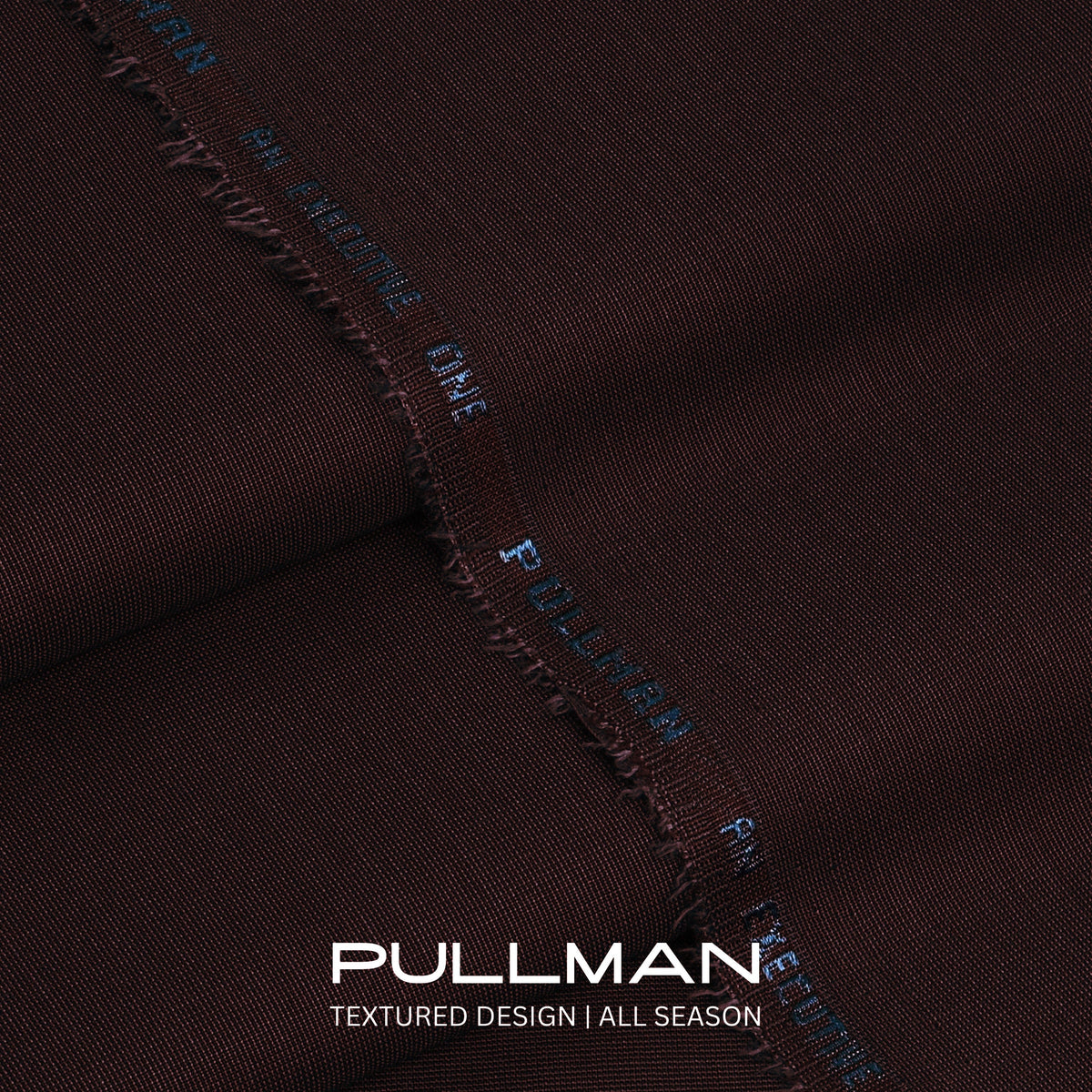 Maroon Pull Man self-textured wash & wear unstitched fabric, 4 metres – Faateh