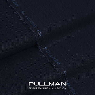 Navy Blue – Pull Man – Self-Textured Wash & Wear