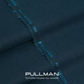 Teal Pull Man self-textured wash & wear unstitched fabric, 4 metres – Faateh