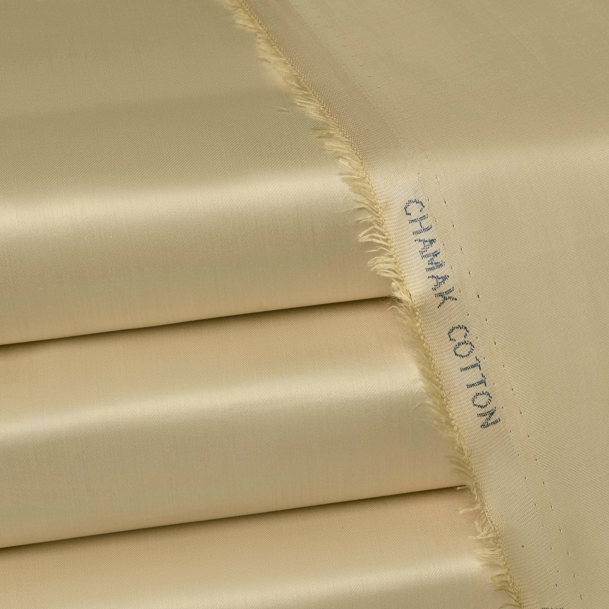 Almond - Chamak Cotton (Satin) - Faateh Store