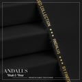 Black - Andalus - Wash & Wear Fabric - Faateh Store