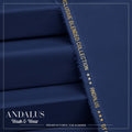 Blue - Andalus - Wash & Wear Fabric - Faateh Store