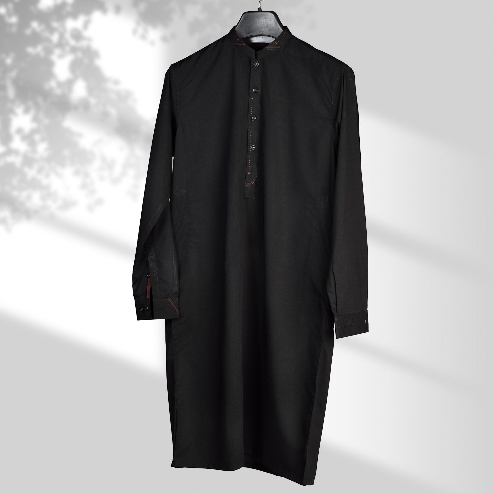 Designer - Black Blended Kameez Shalwar - Faateh Store