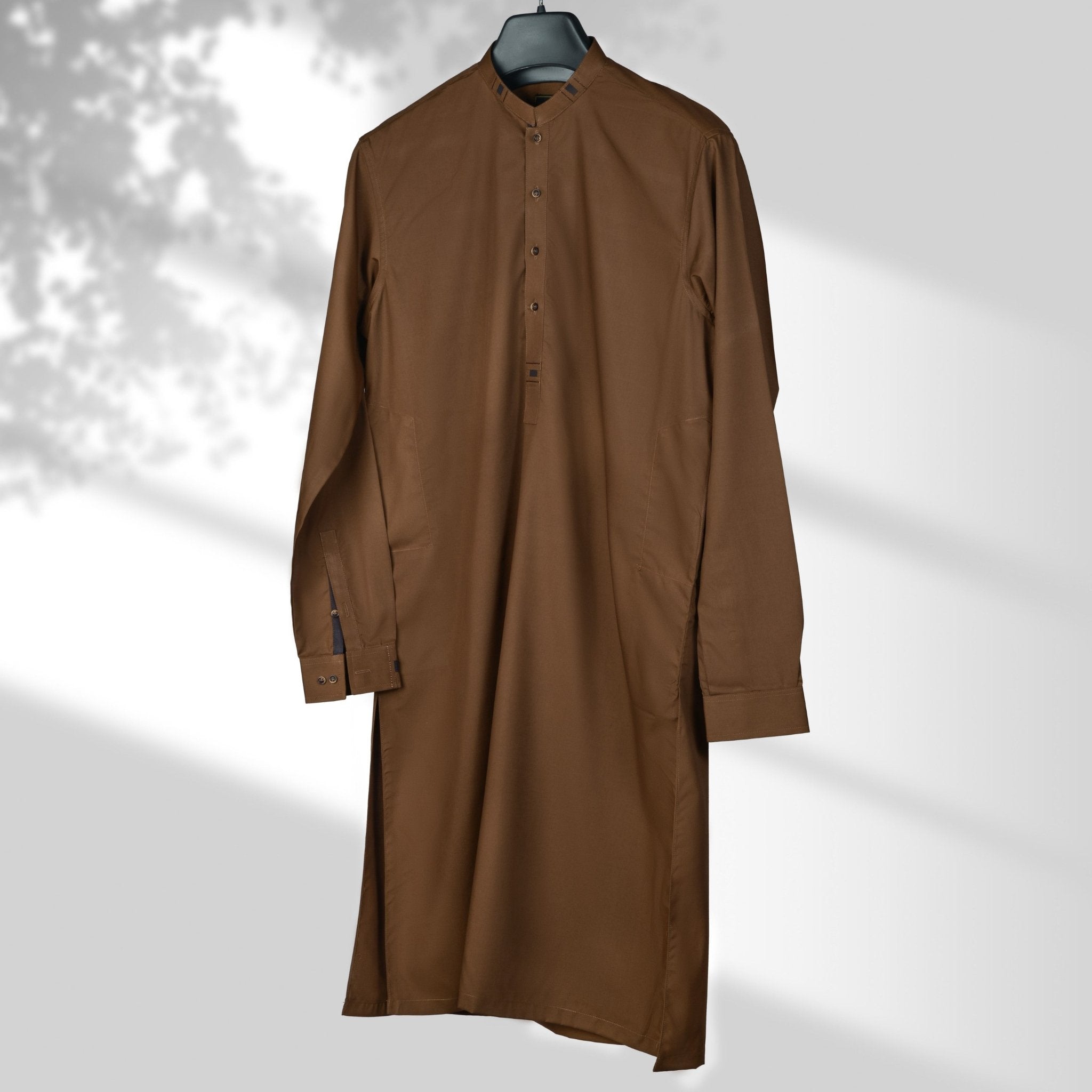 Designer - Camel Blended Kameez Shalwar - Faateh Store