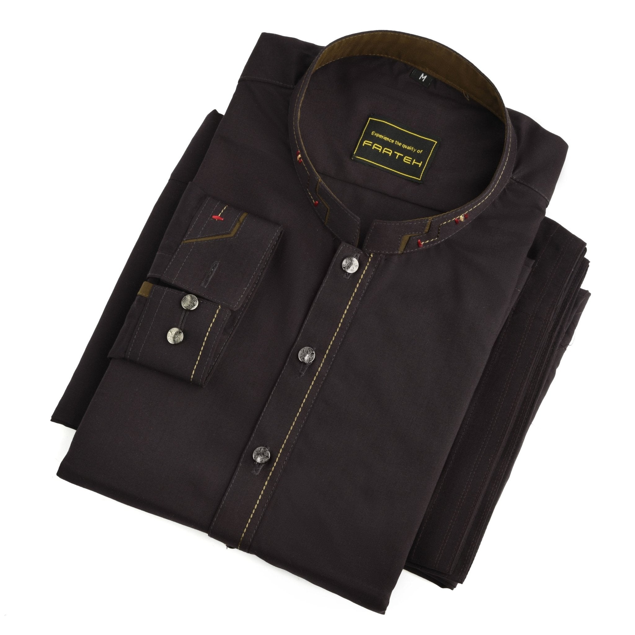 Designer -Maroon Blended Kameez Shalwar - Faateh Store