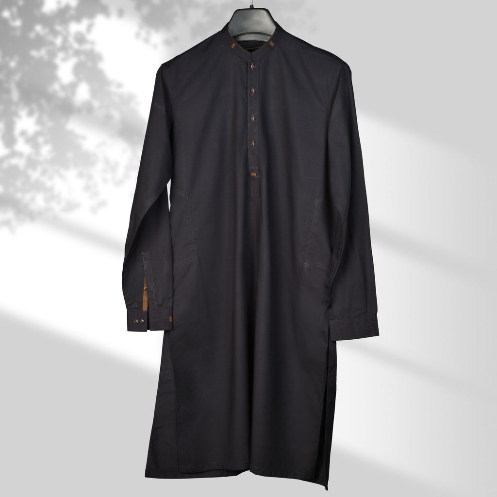 Designer -Purple Blended Kameez Shalwar - Faateh Store