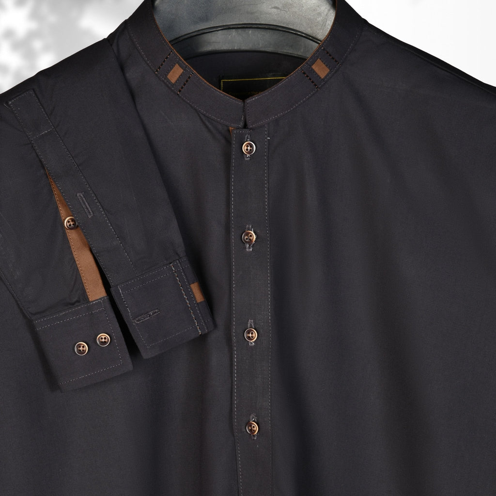 Designer -Purple Blended Kameez Shalwar - Faateh Store