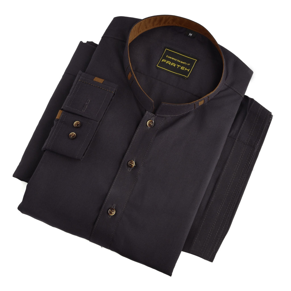 Designer -Purple Blended Kameez Shalwar - Faateh Store