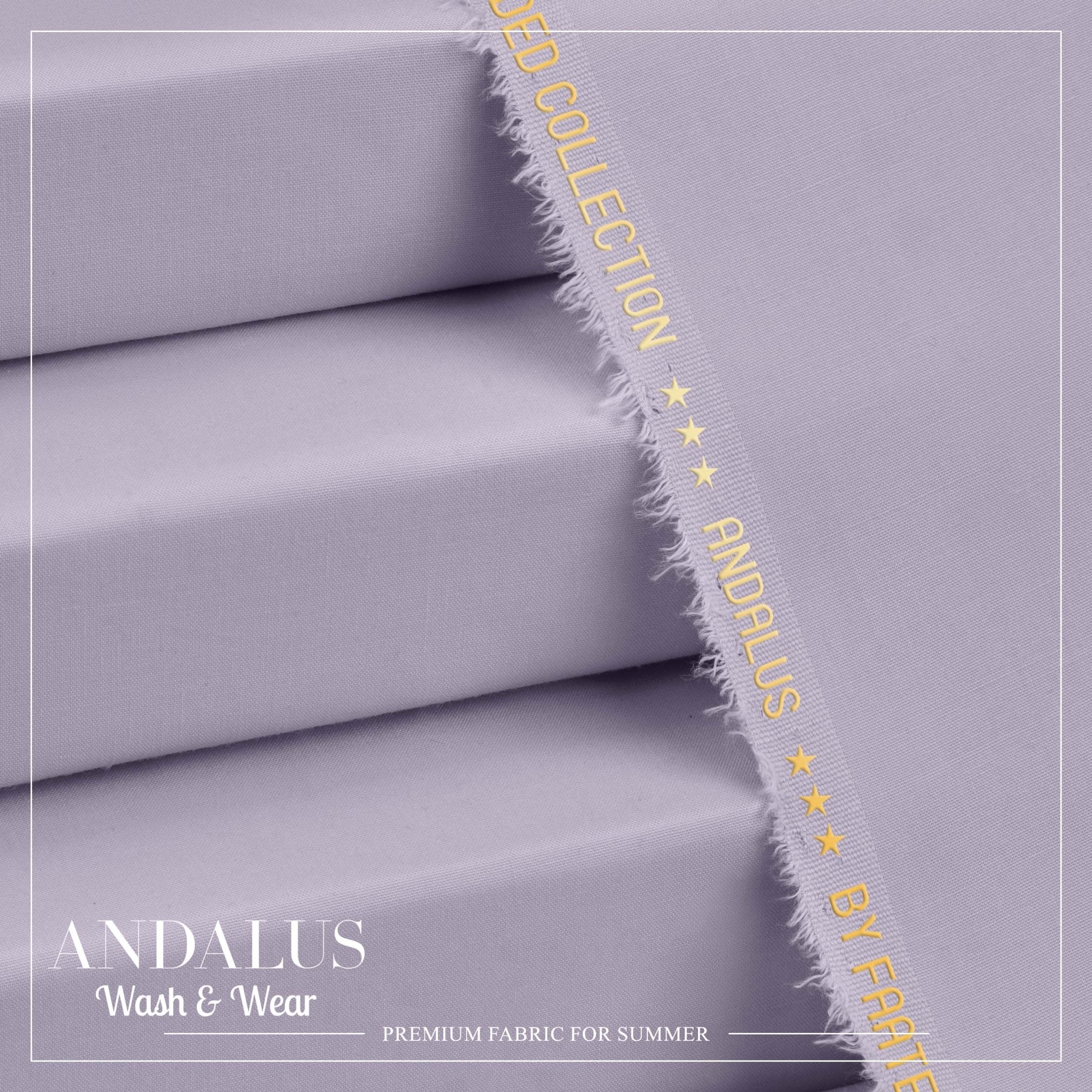 Mauve - Andalus - Wash & Wear Fabric - Faateh Store