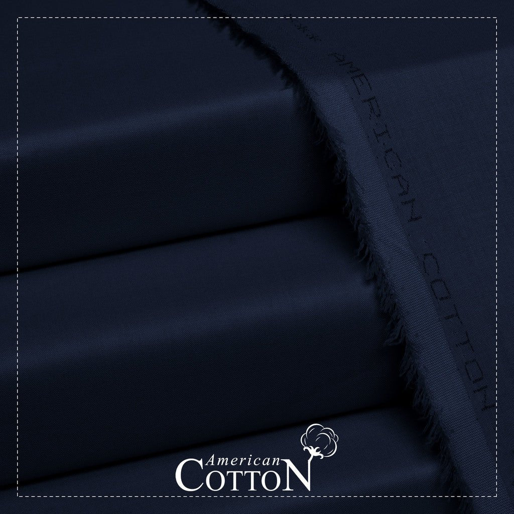 Navy Blue - American Pima Cotton - Soft - Faateh Store