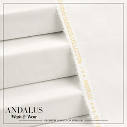 Off White - Andalus - Wash & Wear Fabric