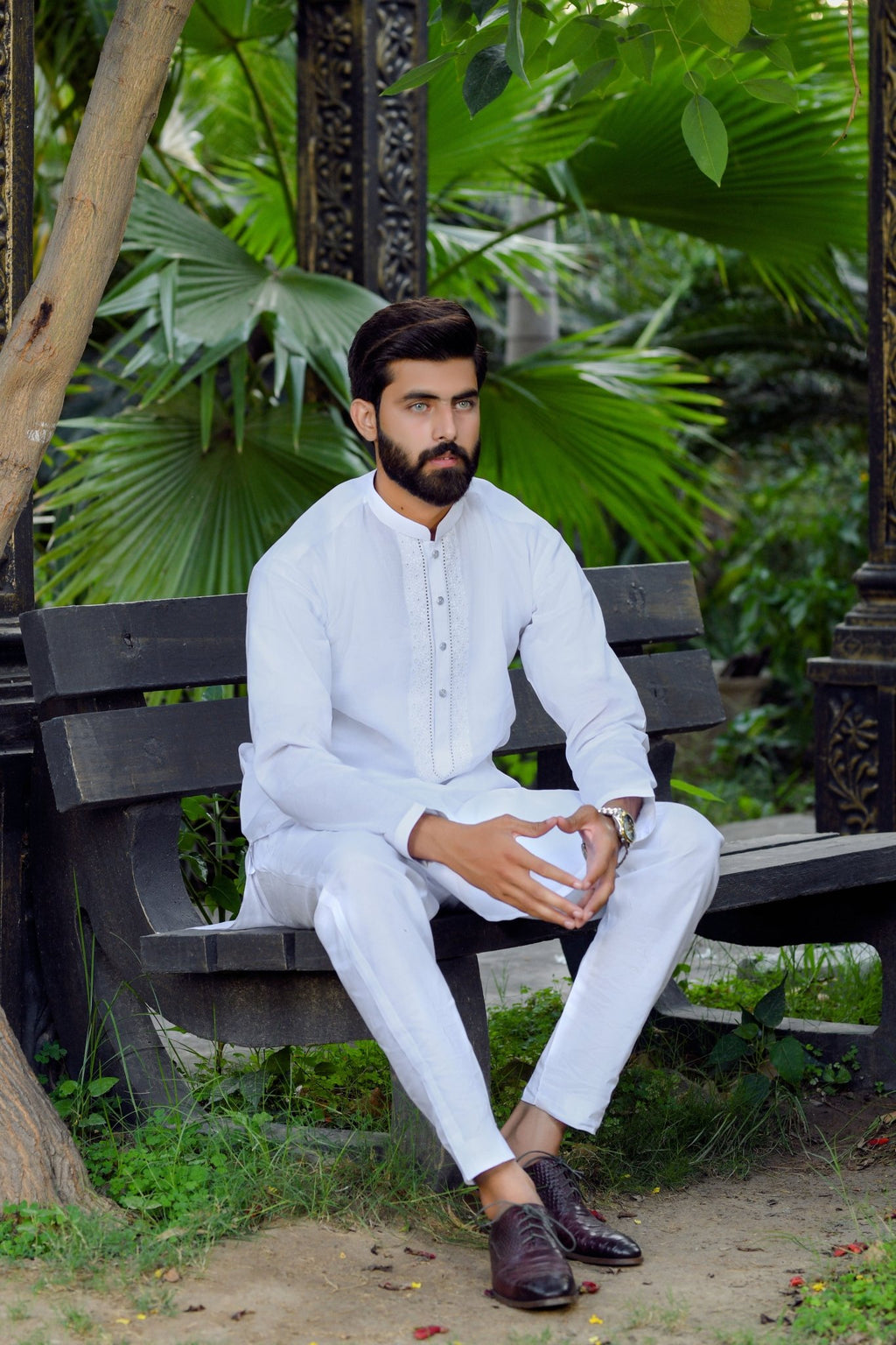 RAEES - Unstitched Embroidered Collection D-1 - Faateh Store