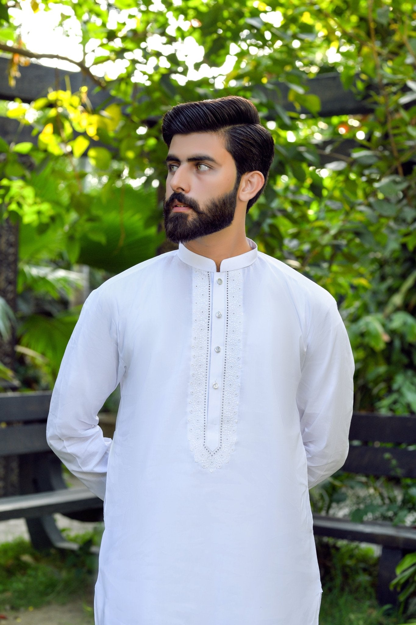 RAEES - Unstitched Embroidered Collection D-1 - Faateh Store
