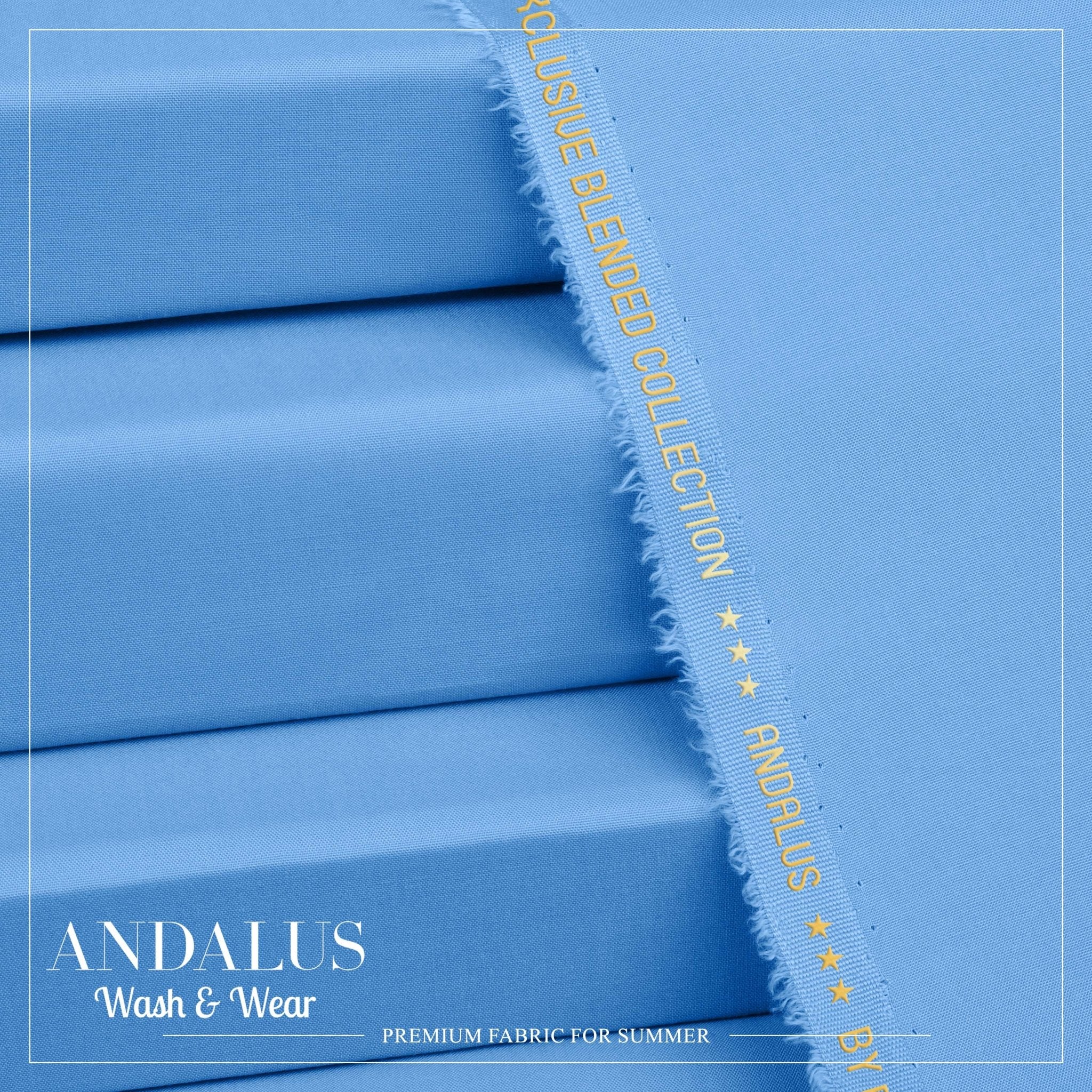 Teal - Andalus - Wash & Wear Fabric
