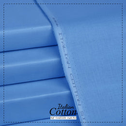 Sky Blue - Italian Cotton - Semi Stiff